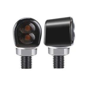 Small LED Turn Signals (Black / Chrome)
